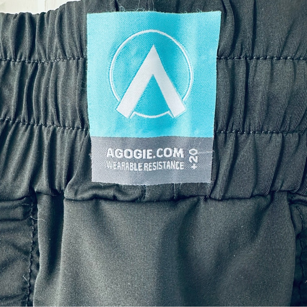 AGOGIE +20 Resistance Workout Pants Black Size L - Picture 7 of 11